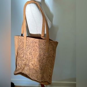 UBUNTU soft genuine leather tote